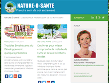 Tablet Screenshot of nature-o-sante.com
